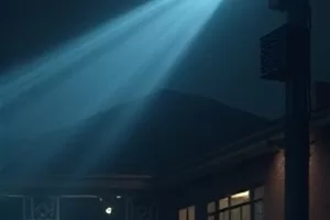 地铁站台两个人擦肩而过的行进画面